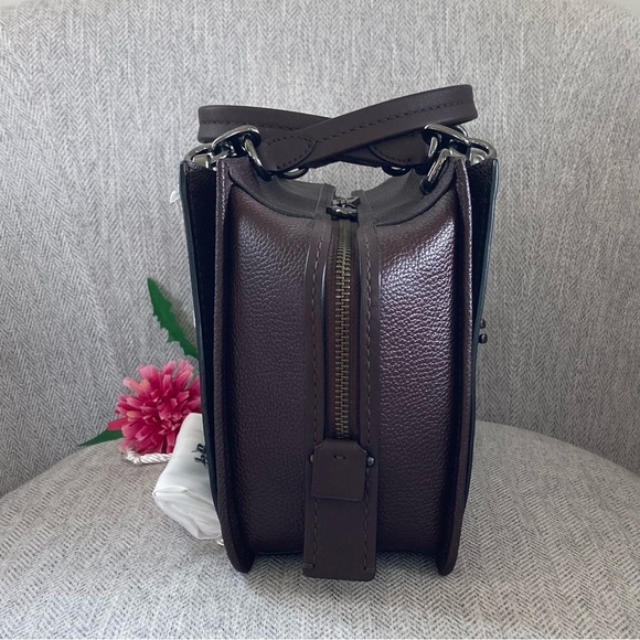 Coach Small Dreamer Satchel Bag in Oxblood - Picture 6 of 12